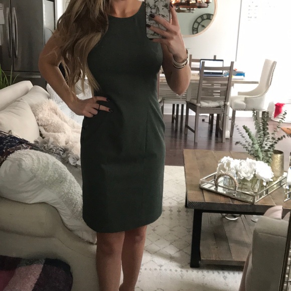 Banana Republic Dresses & Skirts - Banana Republic Olive Green Sheath Dress w.Buttons